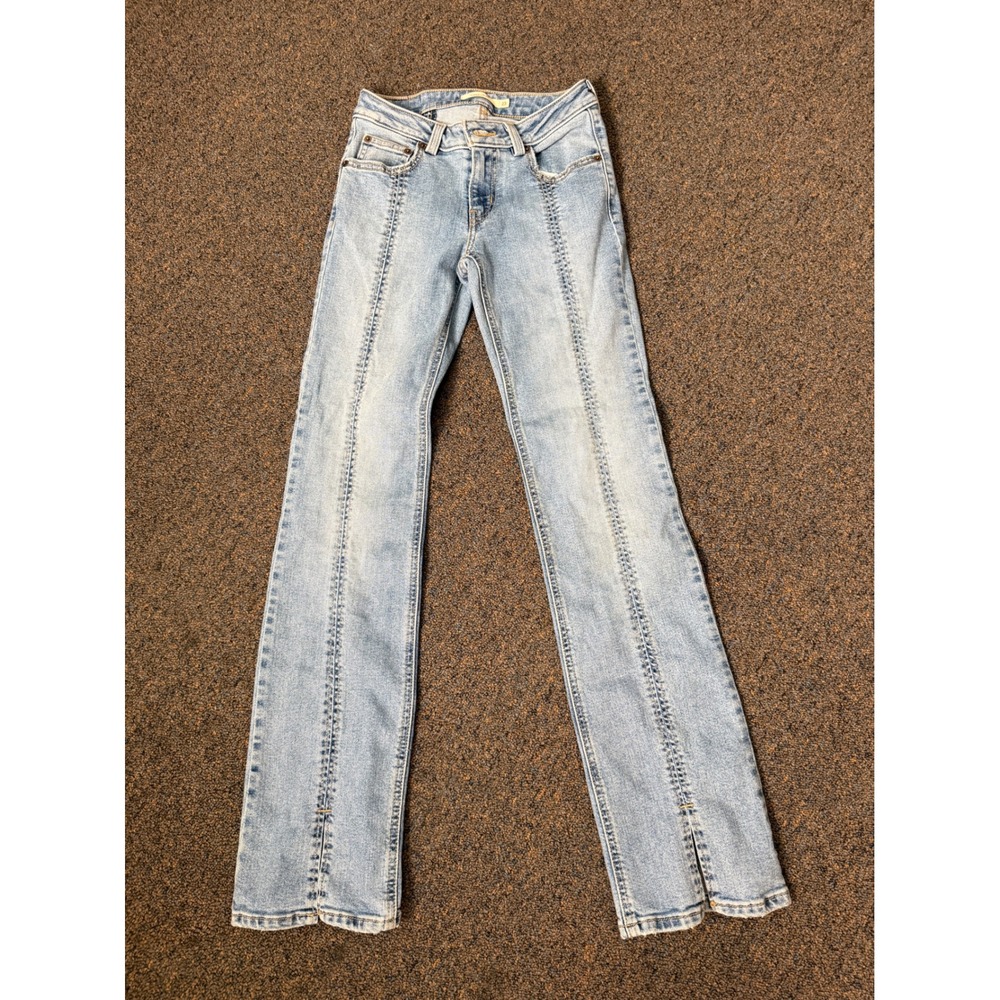 Levi's Women's Superlow Boot Cut Denim Jeans Split Hem 23X32